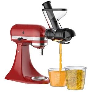 Masticating Juicer Attachment for Kitchenaid Stand Mixer Cool Cook Fresh Juice
